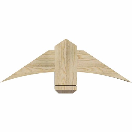 Ekena Millwork Bellingham Rough Sawn Timber Gable Bracket, Douglas Fir, 36"W x 12"H x 6"D x 6"F, 8/12 Pitch GBW036X12X0606BEL00RDF